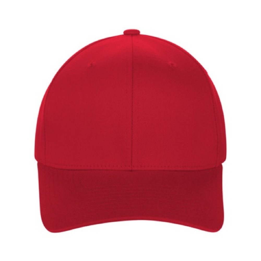Gents Men's Fitted Hat Red Baseball Cap
